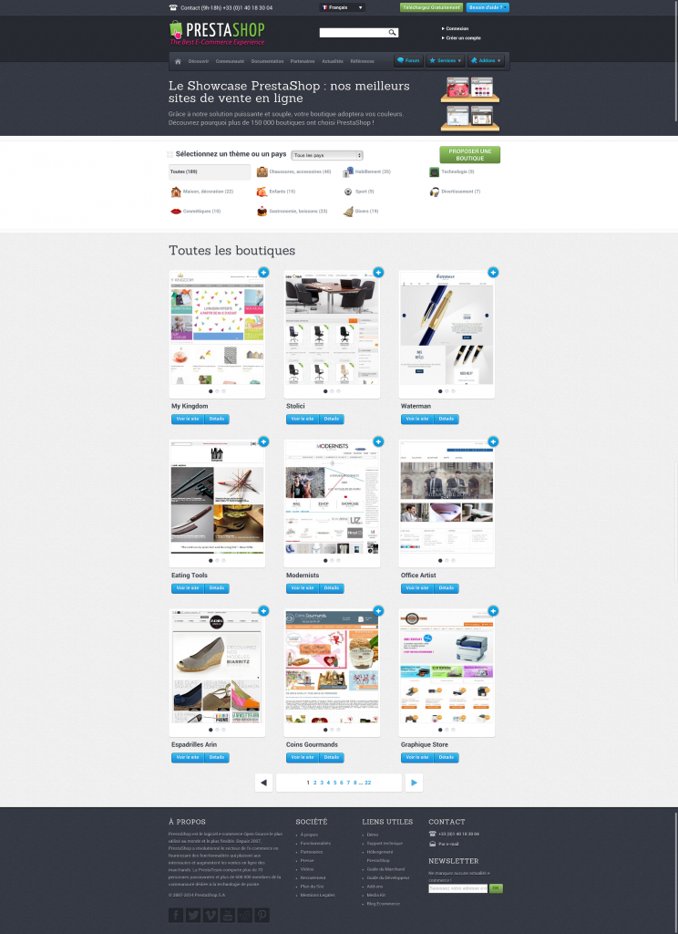 showcase prestashop