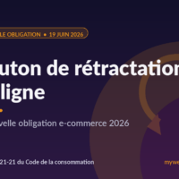 Bouton de rétractation en ligne